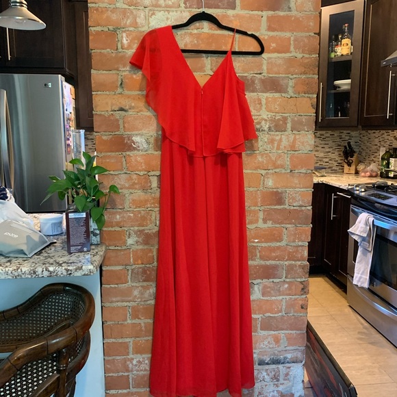 Fame & Partners Red Jumpsuit - Picture 3 of 5